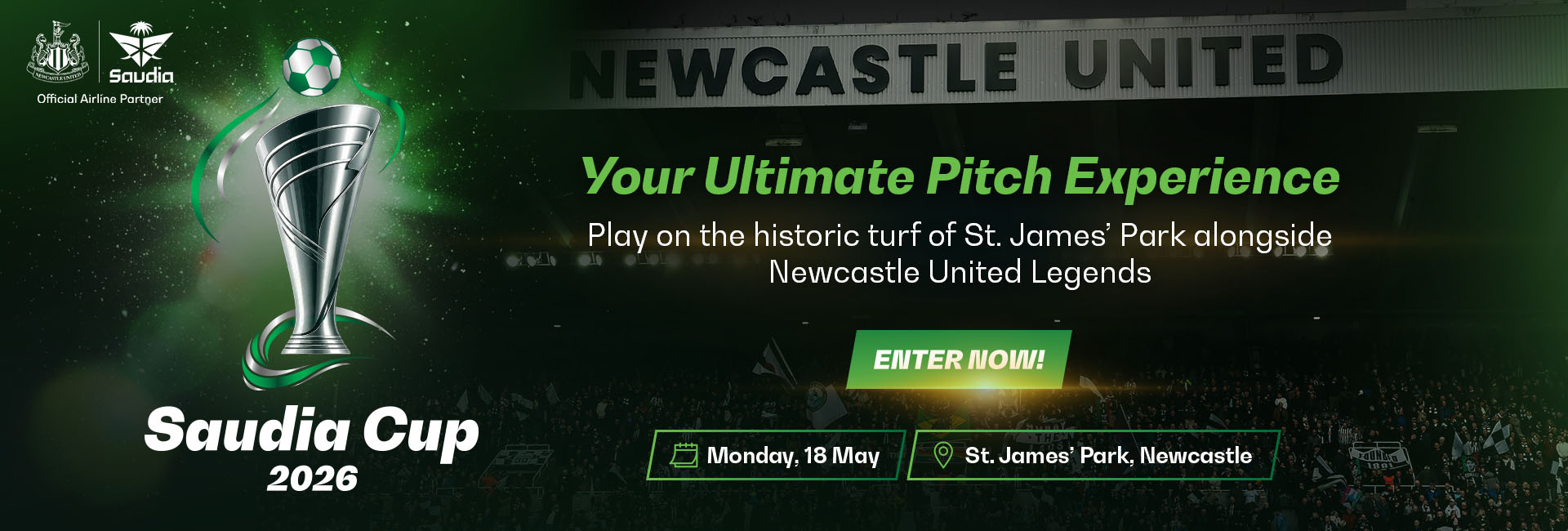 Win the Ultimate St James’ Park Matchday Experience